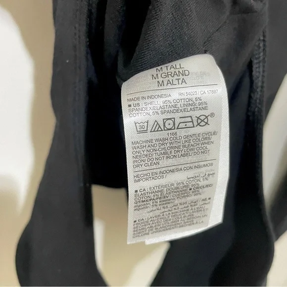 NWT Old Navy Black Long Sleeve Bodysuit, Size M TALL - Picture 7 of 7